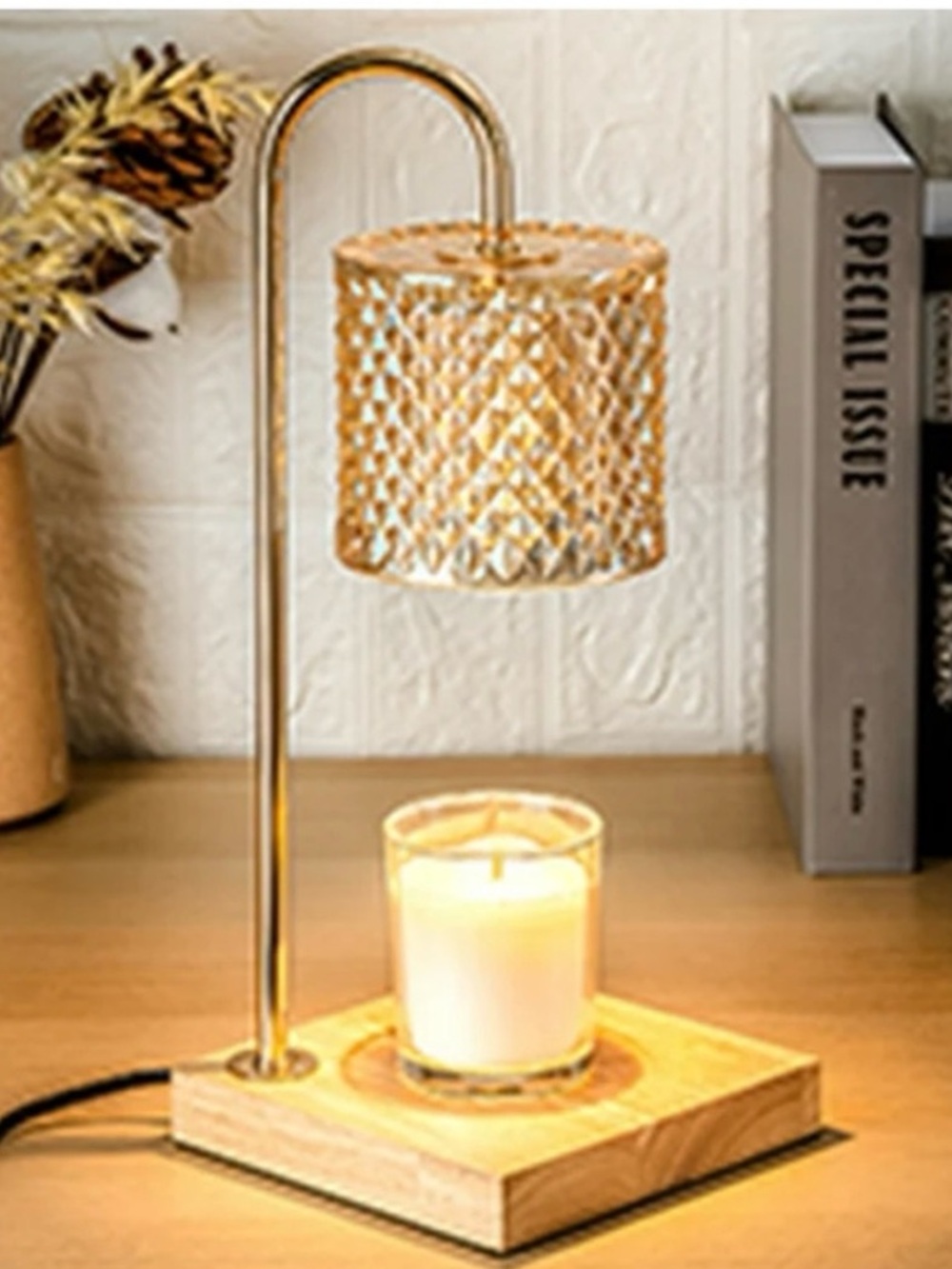 Modern Elegance Luxe Candle Warmer Lamp NWT